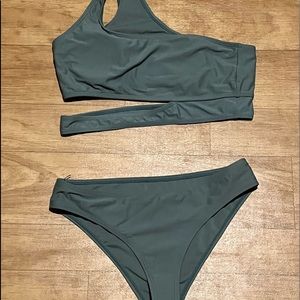 Shein olive green bikini